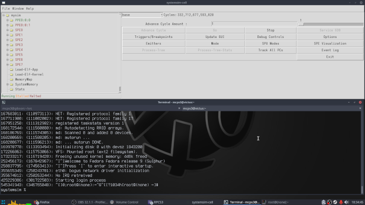 Cell Simulator on Fedora 44